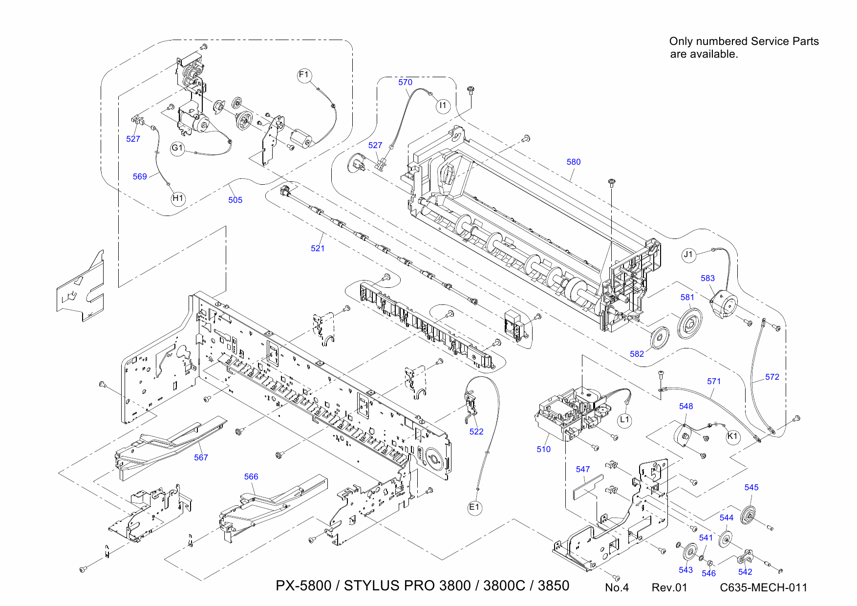 EPSON StylusPro 3800 3800C 3850 Parts Manual-4